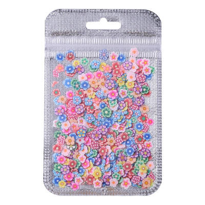 

500pcsPack Nail Art Polymer Clay Nails Stickers Shine Manicure Decor Tips