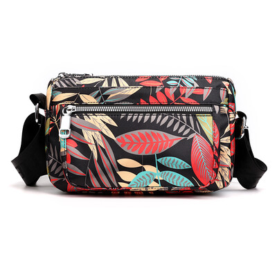 

Printed bag female Korean version of Joker Messenger bag fashion Oxford nylon canvas bag portable bag shoulder