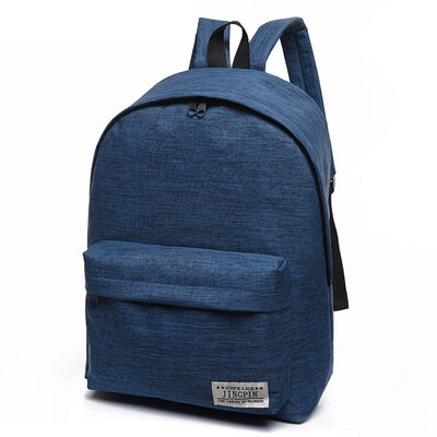 

2018 New Style Fashion Canvas School Bag Travel Casual Backpack Teenager Zipper Solid Girls Boys Backpacks