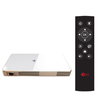 

TOUMEI C800 Mini DLP Projector wAndroid 444 Smart TV Box 1GB8GB KODI XBMC 3500mAh 24G5G Wi-Fi AirPlay Miracast DLNA Blueto