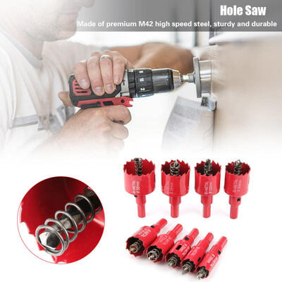 

Greensen 16-38mm M42 High Speed Steel Bi-Metal Holesaw Cutter Hole Saw with Core Drill Bit