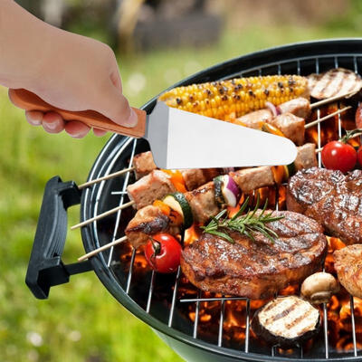

Greensen Stainless Steel Pizza Shovel Pie Cake Cutter BBQ Spatula Cooking Tool Kitchen Baking Gadget