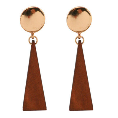 

Geometric Simple Fashion wooden dangle earrings newest Alloy round earrings