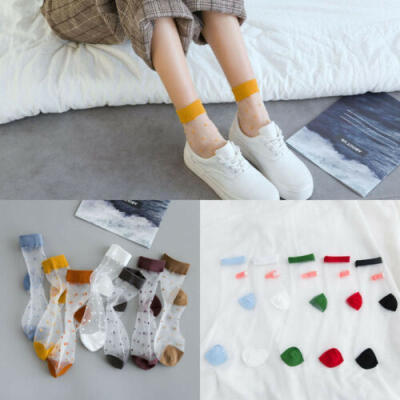 

Ladies women Girls Lace Mesh Sock Ankle High Ultra-Thin Short Nylon Summer Socks