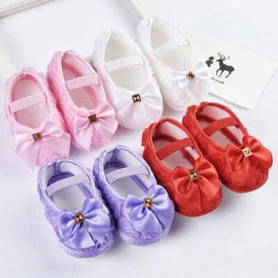 

Newborn to18M Infants Baby Girl Soft Crib Shoes Moccasin Prewalker Sole Shoes CA