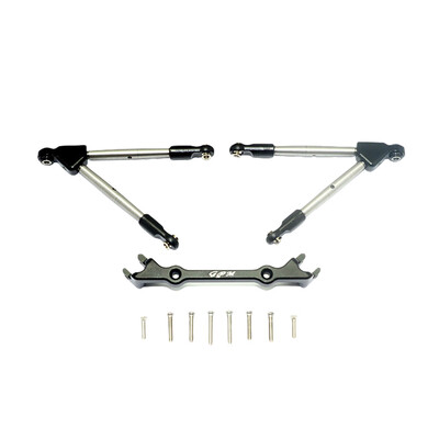 

Siaonvr Upgrade Part Aluminum Front Tie Rods with Stabilizer For Traxxas Rustler 4X4 VXL