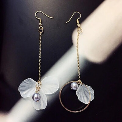 

Imitation Pearl Earrings Ear Line Chain Temperament Lace Bow TASSEL EAR Jewelry Pendant Personality