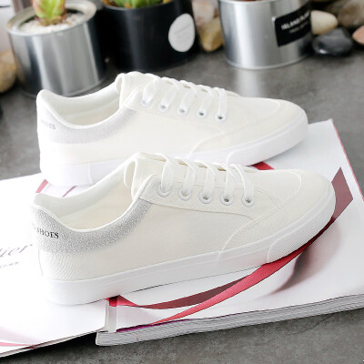 

Shoes 2019 new Joker foundation small white shoes women canvas shoes autumn students Korean version of shoes women summer