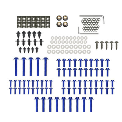 

Complete Motorcycle Fairing Bolts Screws Bodywork Kit 194pcs Fasterners Kit Set