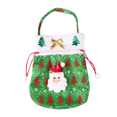 

Santa Claus Pattern Christmas Stocking Gift Holders Christmas Tote Bags Home Garden Festive Party Decoration