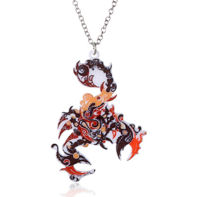 

Acrylic Animal Necklace Pet Cat Dragon Pig Bird Wolf Horse Fish Dog Necklace Women Bohemia Jewelry Pendant Ethnic Long Necklace