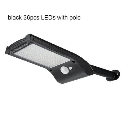

48 LEDs Solar Powered Wall Light PIR Motion Sensor with Remote Control Outdoor IP65 Water-resistant Street Lamp for Patio Pathway