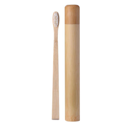 

1pc Soft Hair Eco Friendly Natural Bamboo Toothbrush 1pc Bamboo Tube Case