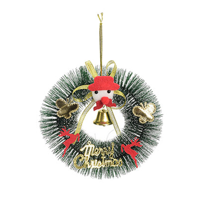 

Toponeto Christmas Tree Decoration Small Wreath Ornament Home Decor Holiday Gift Pendant
