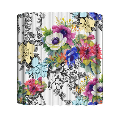 

Toponeto New Waterproof Shower Curtain with 12 Hooks 3D Printed Bathroom Polyester