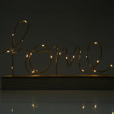 

Greensen Gold LED Letter Lamp Alphabet Night Light Decor Wood Bottom Home Jewelry Ornaments