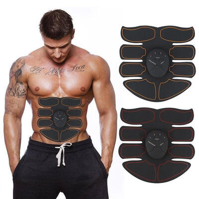 

Diau Charn Electric Muscle Toner EMS Machine Wireless Toning Belt Simulation Abs Fat Burner Fitness Exerciser red