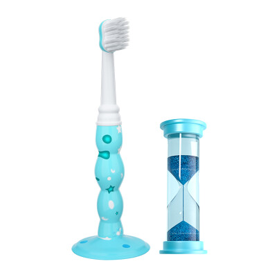 

Magic toothbrush childrens soft toothbrush gift hourglass 3-5 years old for blue