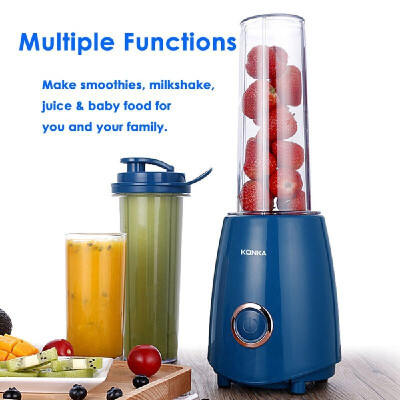 

KONKA KJ-JF302WE Blender Mixer 500ml Electric Juicer with Portable Bottle 4 Blades for Juice Shakes Baby Food Smoothie Blender E