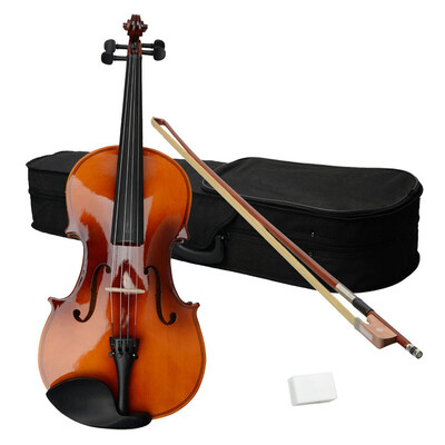 

Ktaxon 15 inch Acoustic Viola with Case Bow Rosin for Beginners Viola Starter Kit Brown