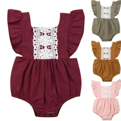 

Newborn Baby Girl Romper Anchor Bodysuit Jumpsuit Outfits Sunsuit Summer Clothes