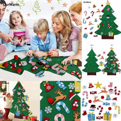 

DIY Felt Christmas Tree Set Ornaments Xmas Gift Door Wall Hanging Decoration