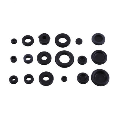 

Greensen 125pcs 18 Sizes Rubber Grommet Firewall Hole Plug Set Electrical Wire Gasket Assortment Kit