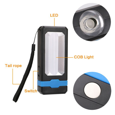 

Siaonvr COB Solar LED Rechargeable Work Light Magnet Flashlight Torch