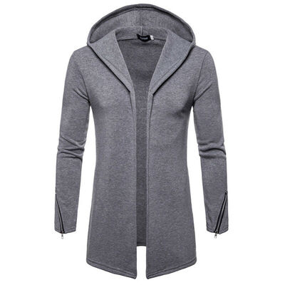 

Mens Winter Military Midi Long Trench Coat Ski Jacket Hooded Thick Cotton Parka
