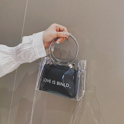 

Tailored Trend Lady Transparent Square Bag Shoulder Bag Messenger Bag Hand Wallet