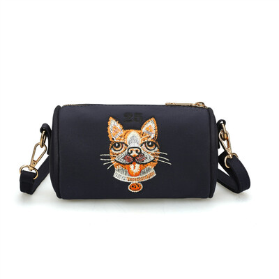 

Personality fashion small cloth bag single shoulder bag cartoon mobile phone bag leisure simple Bucket Bag