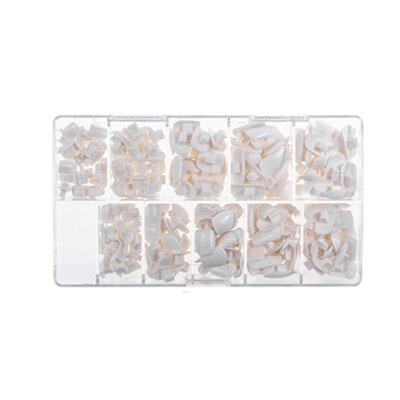 

Fingers Decoration Flowers 200pcspack 5 Sizes False Fake Nails Tips Box for Flexible Practice Model Training Hand Nails DIY Art