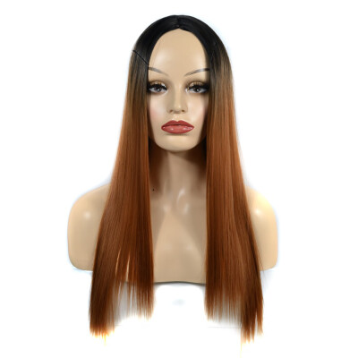 

Gobestart Women Fashion Lady Long Straight Neat bang Hair Cosplay Party Wig