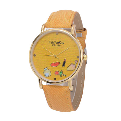 

Best Selling Womens Watches Cute Little Pattern Dial Ladies High Quality Quartz Wristwatch Fashion Clock Casual Reloj Mujer