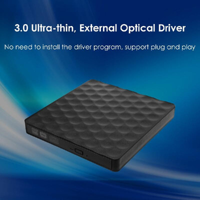 

USB 30 Portable Ultra Thin External Optical Drive CD Tray ODD Caddy Burner Reader 5Gbps Date Transfer for Notebook Mobile PC PC D