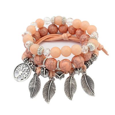 

Bohemian Retro Charm Bracelet Handwork Weaving Trendy Bracelet Summer Beach Accessories Gift