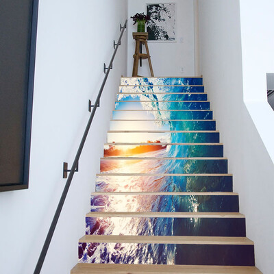 

Toponeto DIY Steps Sticker Removable Stair Sticker Home Decor Ceramic Tiles Patterns