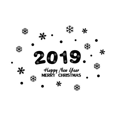 

〖Follure〗New Year Merry Christmas Snowflake Wall Sticker Home Shop Windows Decals Decor