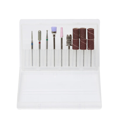 

Gobestart 10pc Manicure Drill Accessorie Ceramic Nail Drill Bit Dead Skin Nail Polish Tool