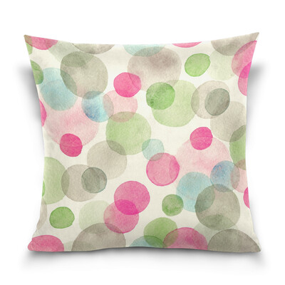 

ALAZA 16 X 16 inch Pillow Case Decorative Cushion Cover Colorful Dots Pattern Pillowcase