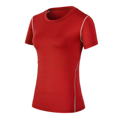 

Womens Fitness Training Short Sleeve Sports Fitness Running Sweat-absorbent&Quick-drying Short Sleeve T-Shirt