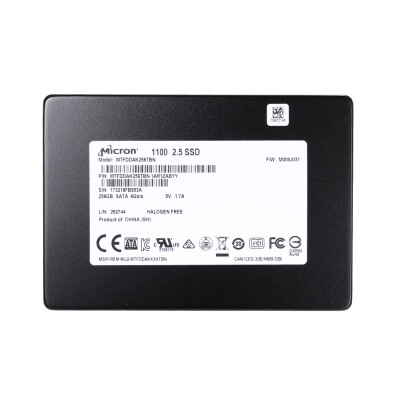 

Micron 1100 Series 256GB 25" Internal Solid State Drive SSD SATA 6Gbps 530 MBs Maximum Read Transfer Rate MTFDDAK256TBN-1AR1ZABY