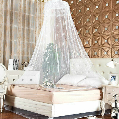 

Hanging Solid Dome Mosquito Net Mesh Bedroom Bed Canopy Curtain Cover