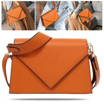 

Womens Fashion Trend Handbag Casual PU Leather Shoulder Bag Messenger Bag Business Small Square Bag