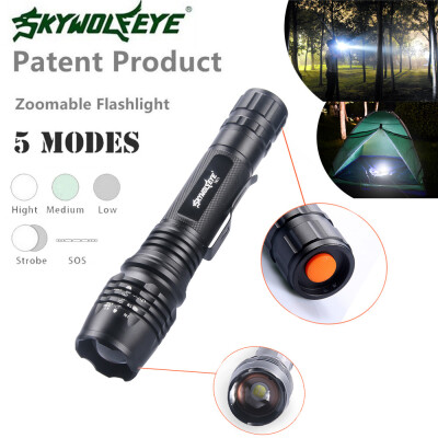 

Saidsome Portable XH-P50 5-Modes Zoomablle LED Flashlight Torch Bright For 1865026650 flashlight lamp