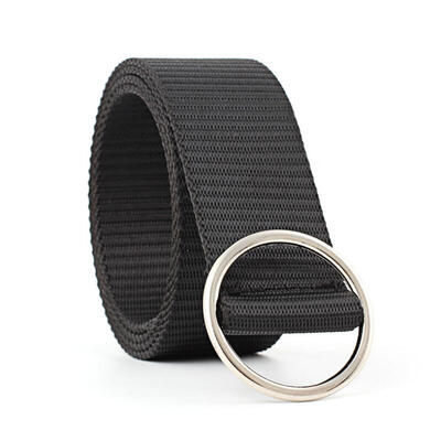 

Fashion Unisex Canvas Belt Fabric Webbing Waist Casual O Ring Plain Canvas Belt Waistband Decorate Coat Sweater Belt Waist belts