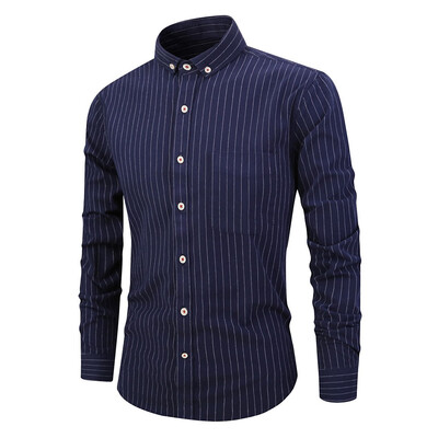

Tailored Mens Long Sleeve Button Turndown Collar Painting Casual Top Blouse Shirts