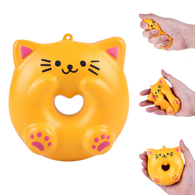 

Gotoamei Lovely Cat Doughnut Cream Scented Slow Rising Stress Adorable Toys