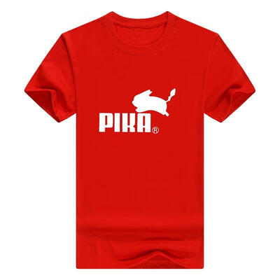 

2019 New Foreign Trade Pikachu Short-sleeved T-shirt Men And Women Shirts On Behalf Of The Hair