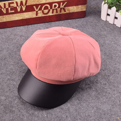 

Ins net red beret women Korean version of wild wool octagonal hat autumn&winter English Japanese painter hat women tide